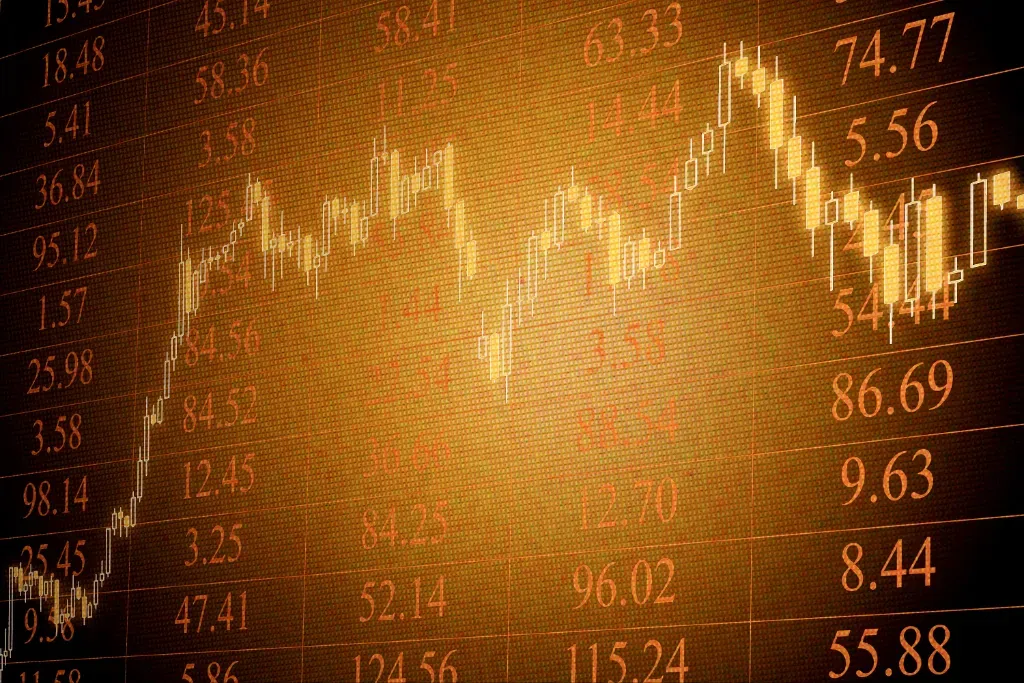 Wykres nawiązujący do różnych strategii Forex